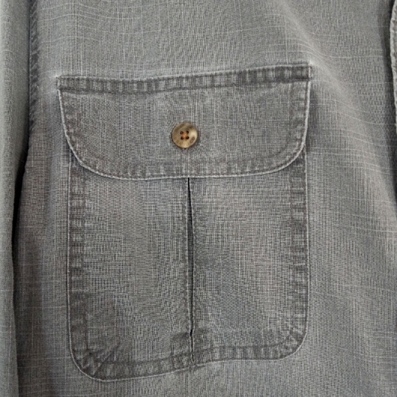 Red Head Brand Co. Grey Outdoor Sportsman Buttondown Shirt,  Size Large - Picture 3 of 8